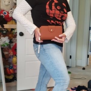 NWT Charming Charlie Brown Pleather Wallet